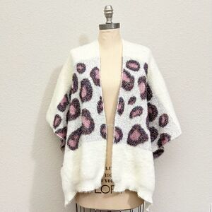 by ANTHROPOLOGIE Kenzie Cardigan Sweater Cream Shimmer Bolero NWT